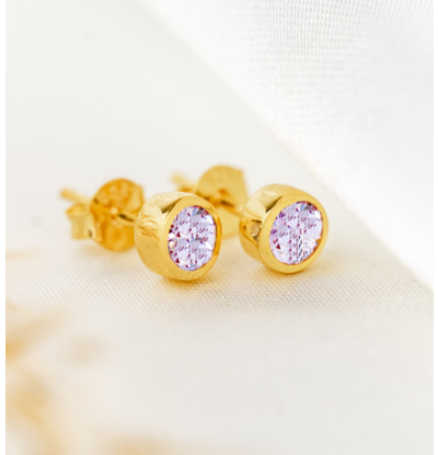 KAYA sieraden Oorbellen Geboortesteen I  Kies de kleur