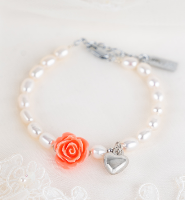 KAYA sieraden Baby bracelet Pearls Flower