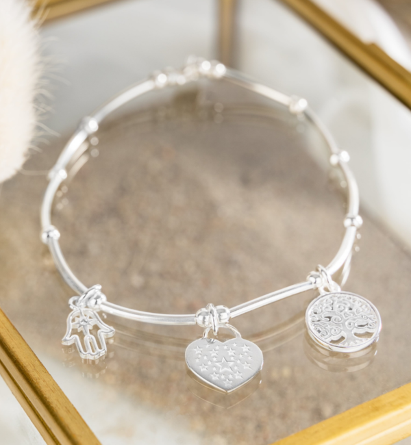 KAYA sieraden Silver Charm Bracelet 'Bali' with Charms of Your Choice