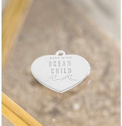 KAYA sieraden Silver text charm with quote ‘Bali’