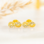 KAYA sieraden Silver earrings 'Infinity Crystal'