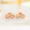 KAYA sieraden Silver earrings 'Infinity Crystal'