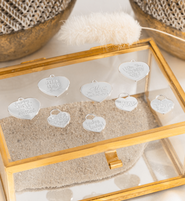 KAYA sieraden Silver text charm with quote ‘Bali’