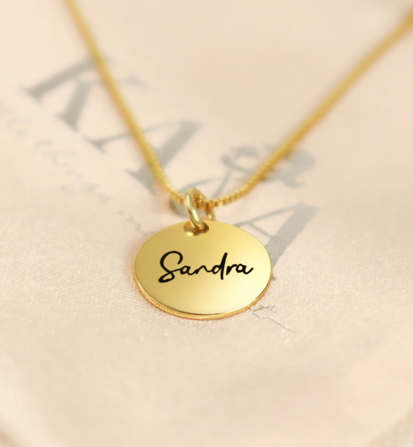 KAYA sieraden Necklace 'Handwritten' with Own Handwriting