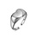 KAYA sieraden Stainless Steel Signet Ring 'Chunky Heart'