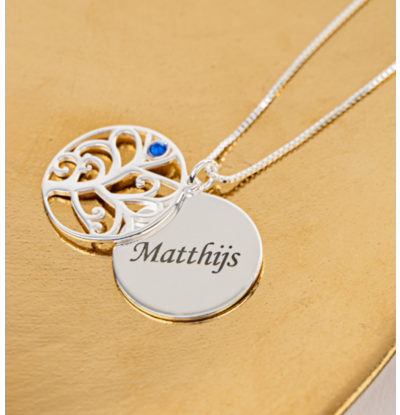 KAYA sieraden Tree of Life Necklace with 1 Name