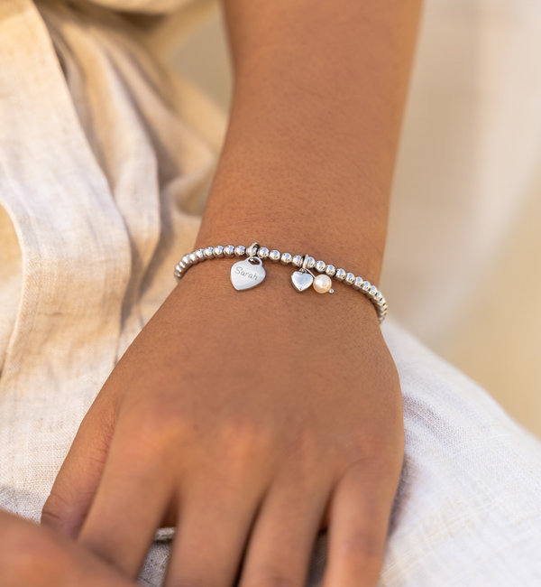 KAYA sieraden Babyarmbandje 'Cute Balls' Stainless Steel