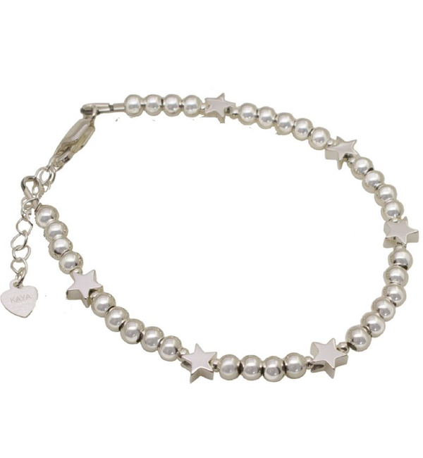 KAYA sieraden Silver Ladies Bracelet 'Cute Stars'