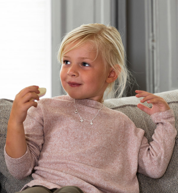 KAYA sieraden Bedelketting met 3 bedeltjes