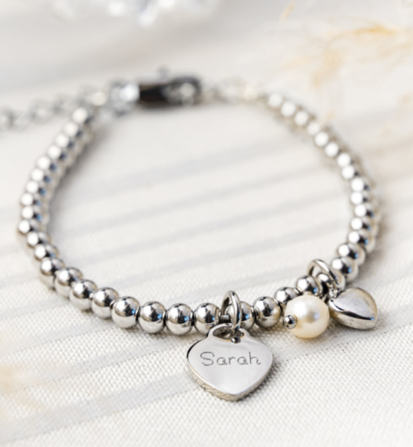 KAYA sieraden Babyarmbandje 'Cute Balls' Stainless Steel