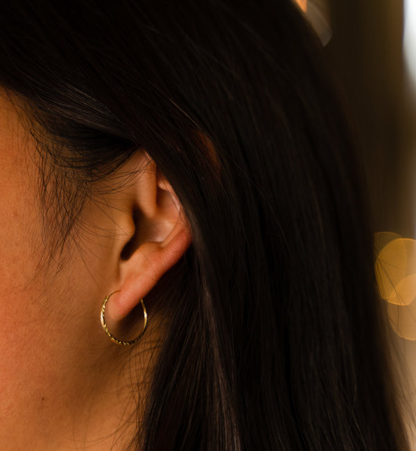 KAYA sieraden Hoop Earrings 'Vintage Hoops' | 18 mm