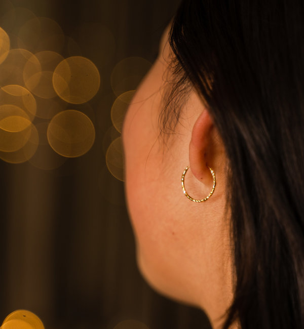 KAYA sieraden Hoop Earrings 'Vintage Hoops' | 18 mm