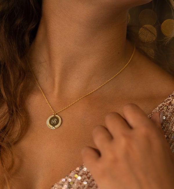 KAYA sieraden Ketting met Initialen 'Olivia'