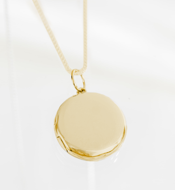 Gegraveerde sieraden Necklace with Photo ‘Round Locket’
