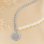 KAYA sieraden Set of Pearl Necklace and Bracelet with Initials 'Olivia' | Stainless Steel