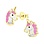 KAYA sieraden Children's earrings 'Unicorn'