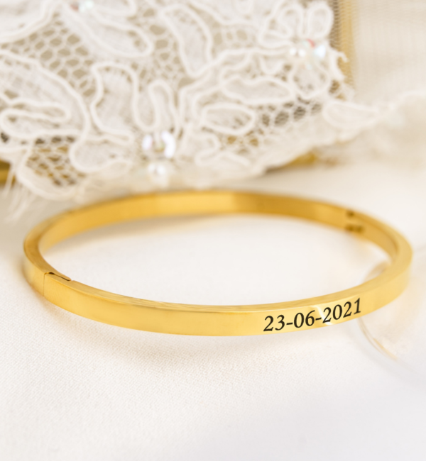 KAYA sieraden Slave bracelet 'Classic' Gold Coloured