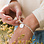 KAYA sieraden Armband met Geboortebloem Boeket 'Beaded Disc'