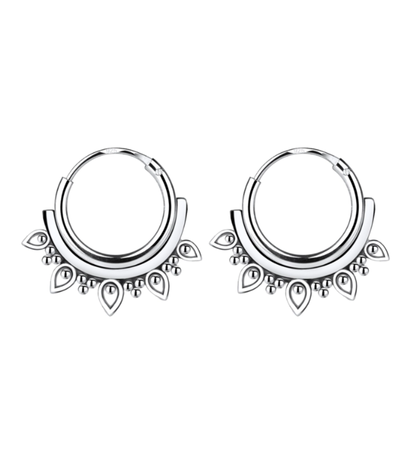 KAYA sieraden Silver Bali hoops | 16 mm