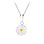 KAYA sieraden Silver children’s necklace ‘Daisy’ with glitter