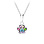 KAYA sieraden Silver Children's Necklace 'Glitter Paw'