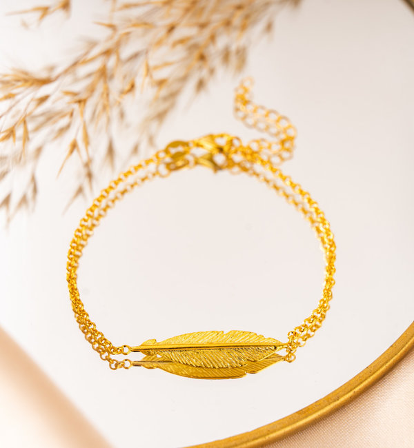 KAYA sieraden Bracelet with Feather