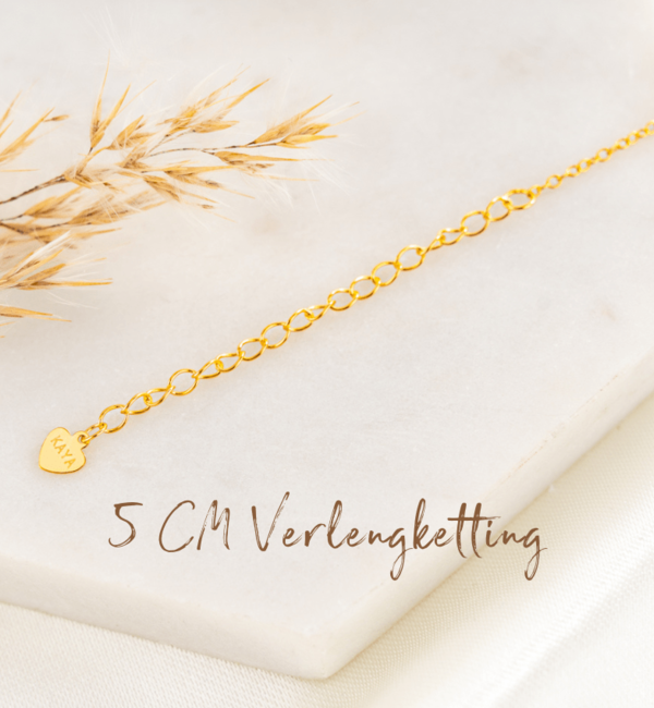 KAYA sieraden Necklace with Letter and Date Engraving