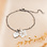 KAYA sieraden Bracelet 'Bolletjes' with Mother of Pearl Flower and Engraving | Stainless Steel