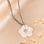 KAYA sieraden Necklace with Mother of Pearl Flower | Stainless Steel