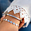 KAYA sieraden Set Slavenarmband  'Munten' met gravure | Stainless Steel