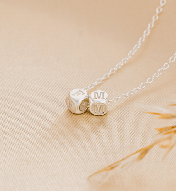 KAYA sieraden Loose letter charm 'Cubes'