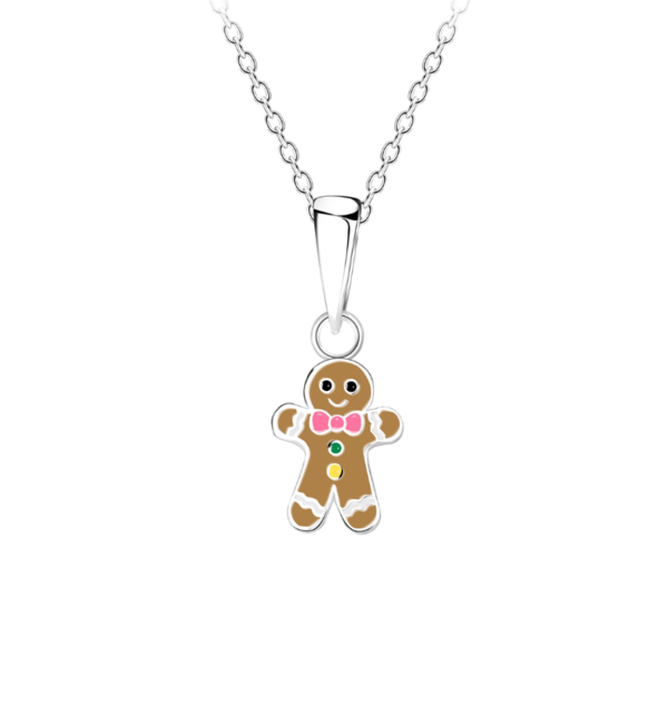 KAYA sieraden Zilveren Kinderketting 'Gingerbread'