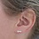 KAYA sieraden Silver earrings 'Infinity Crystal'