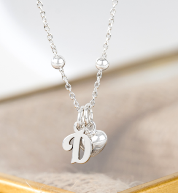 KAYA sieraden Necklace with letter ‘Initial’ with heart