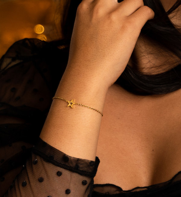 KAYA sieraden Bracelet with Star 'Shine Bright' | Stainless Steel