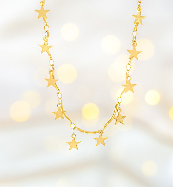 KAYA sieraden Necklace small Stars 'Sparkling' | Stainless Steel