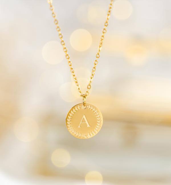 KAYA sieraden Necklace with letter A 'Olivia' | stainless steel