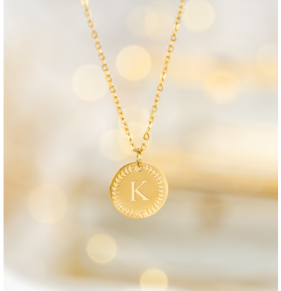 KAYA sieraden Necklace with Letter K 'Olivia' | Stainless Steel