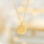 KAYA sieraden Necklace with letter Q 'Olivia' | Stainless Steel