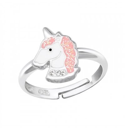 KAYA sieraden Kinderring 'Unicorn' roze