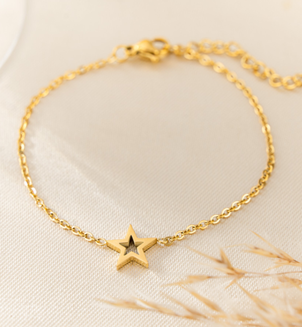 KAYA sieraden Bracelet with Star 'Shine Bright' | Stainless Steel