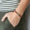 KAYA sieraden Armband van Leer met Initialen