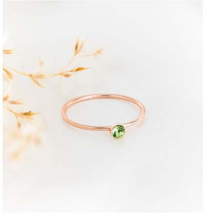 KAYA sieraden Birthstone Ring | Rose