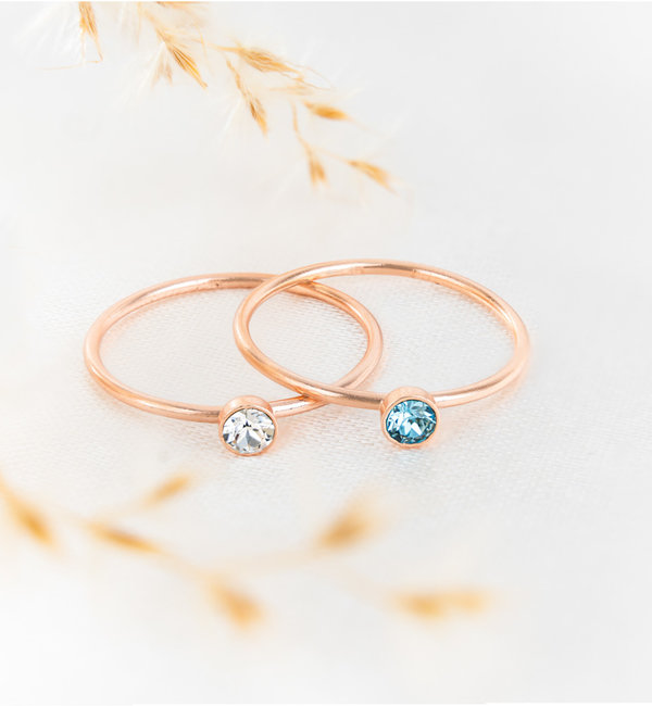 KAYA sieraden 2 Birthstone Rings