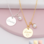 KAYA sieraden Necklace with name ‘Disc & Little Pearl’