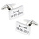 KAYA sieraden Stainless Steel Cufflinks 'Rectangle' with Engraving