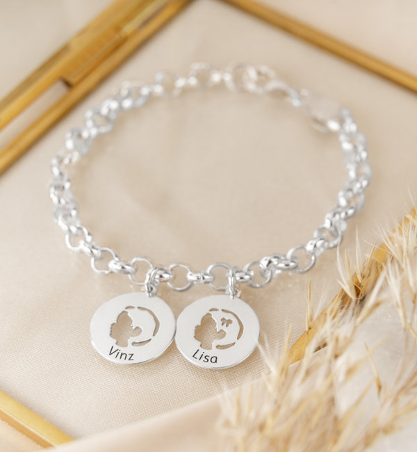 KAYA sieraden Engraving charm ‘Child’s Head’