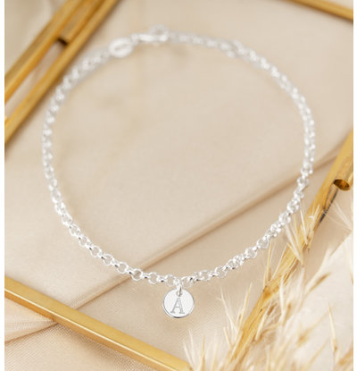 KAYA sieraden Bedelarmband 1 letter 'Initials'