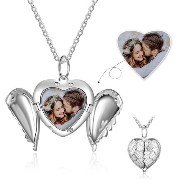 Gegraveerde sieraden Ketting met Foto 'Medaillon' met Gravure