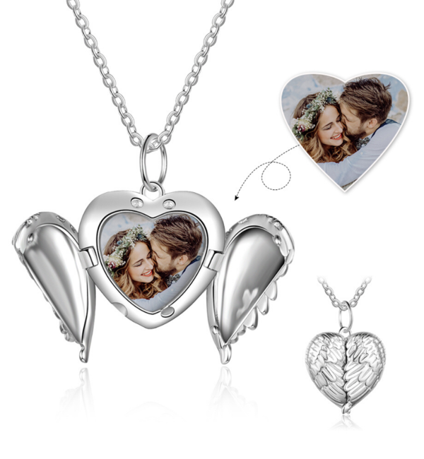 Gegraveerde sieraden Necklace with Photo ‘Locket’ with Engraving